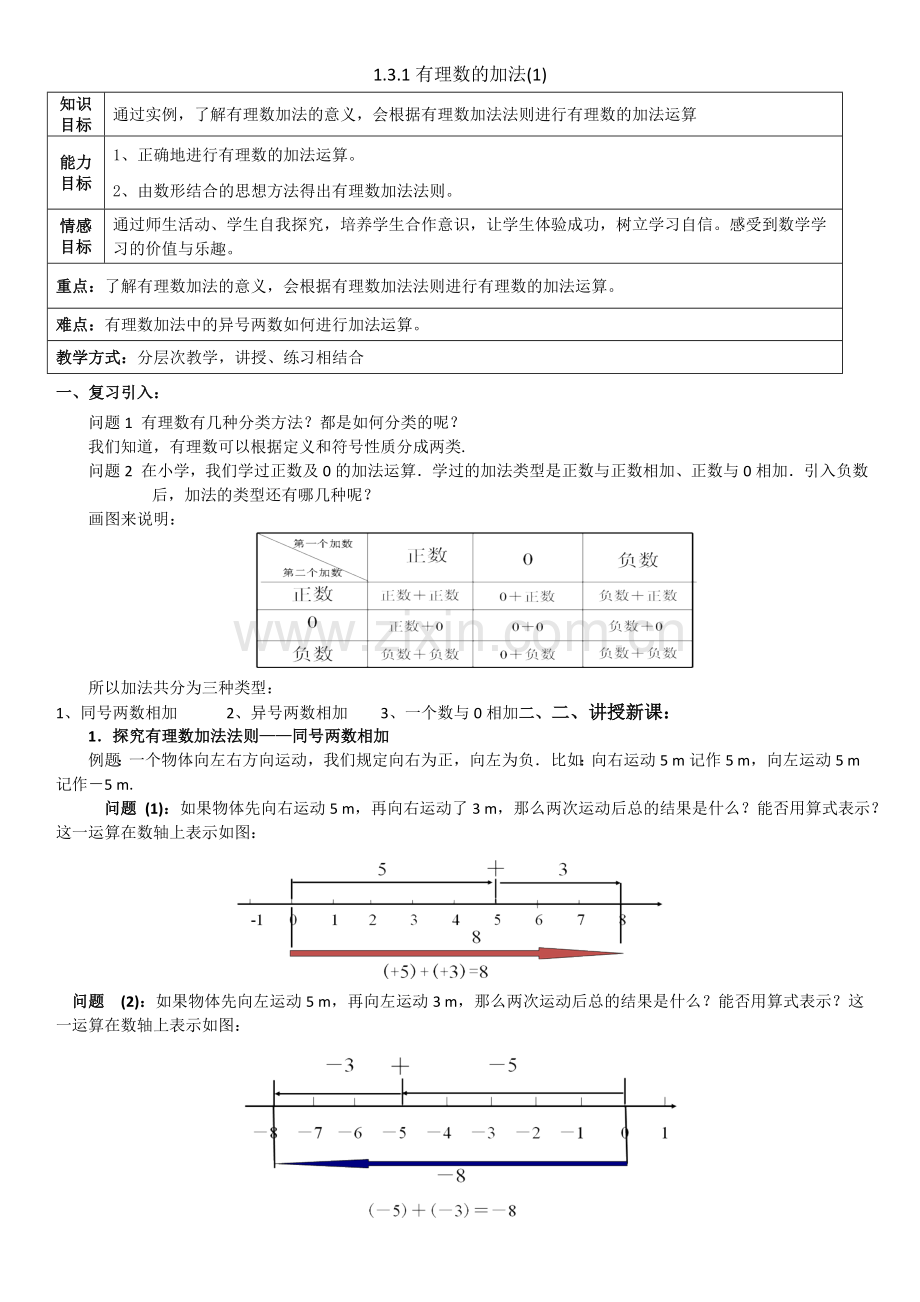 有理数加法教案.3.1有理数的加法(.doc_第1页