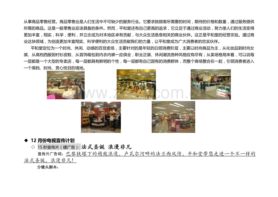 法式圣诞 浪漫非凡——商场圣诞节活动推广方案.doc_第2页