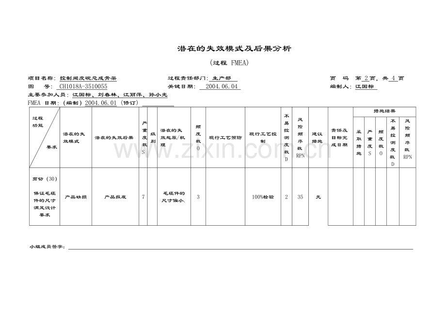 潜在的失效模式及后果分析案例.doc_第2页