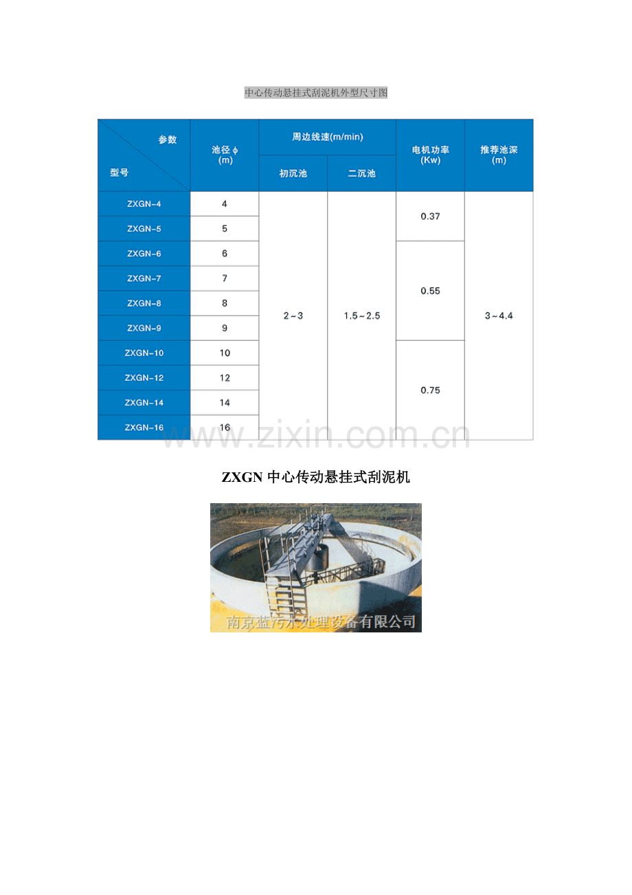 中心传动悬挂式刮泥机外型尺寸图.doc_第1页