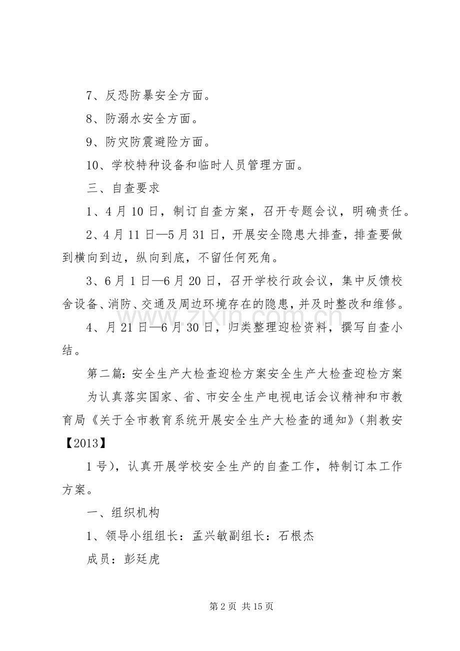 安全生产大检查迎检实施方案.docx_第2页