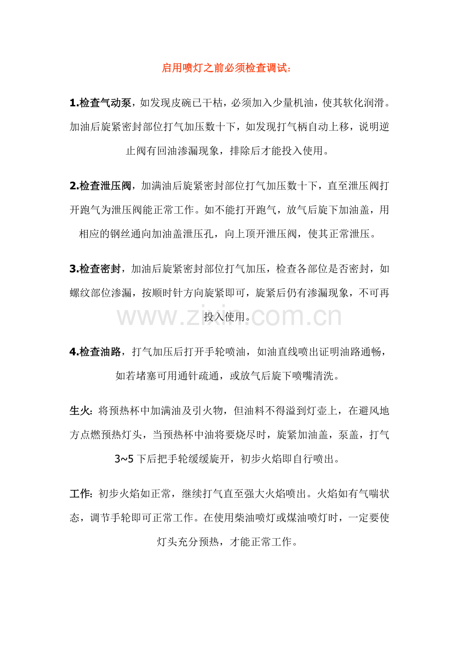 启用喷灯之前必须检查调试.doc_第1页