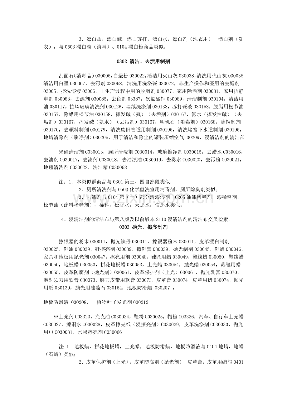 第 3 类 洗衣用漂白剂及其他物料,清洁、擦亮、去渍及研磨用制剂,肥皂,香料,精油,化妆品,发.doc_第2页