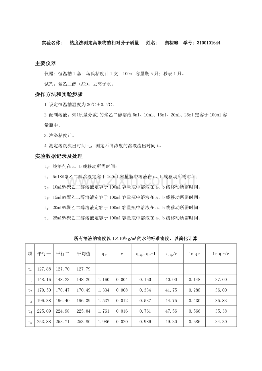 粘度法测定高聚物的相对分子质量.doc_第2页