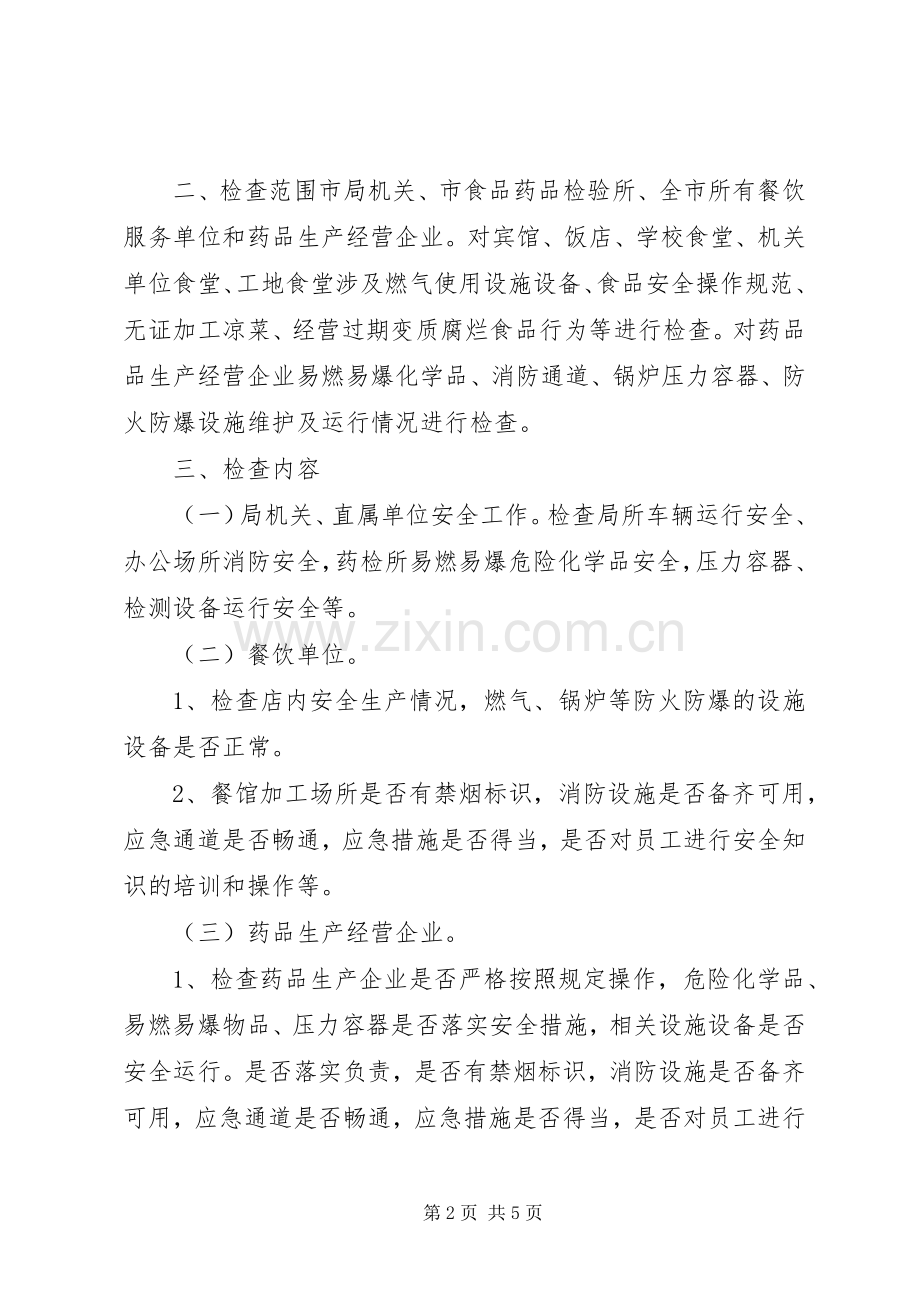 食品药品安全生产大检查工作实施方案.docx_第2页