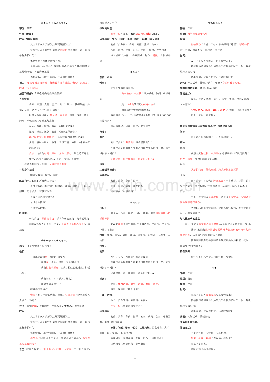 问诊提纲1[1].1.doc_第1页