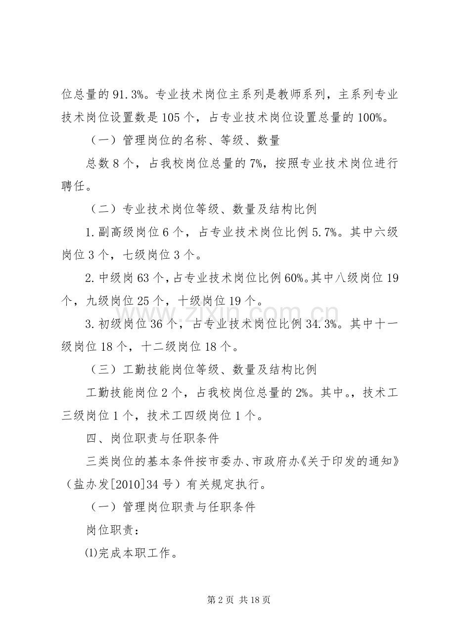龙北港小学岗位设置方案.docx_第2页