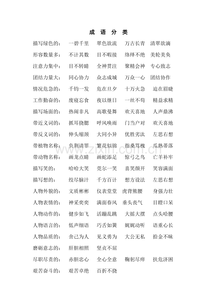 成语分类.doc_第1页