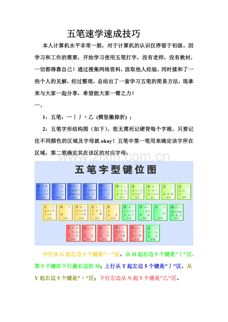 五笔速学速成技巧.doc_第1页