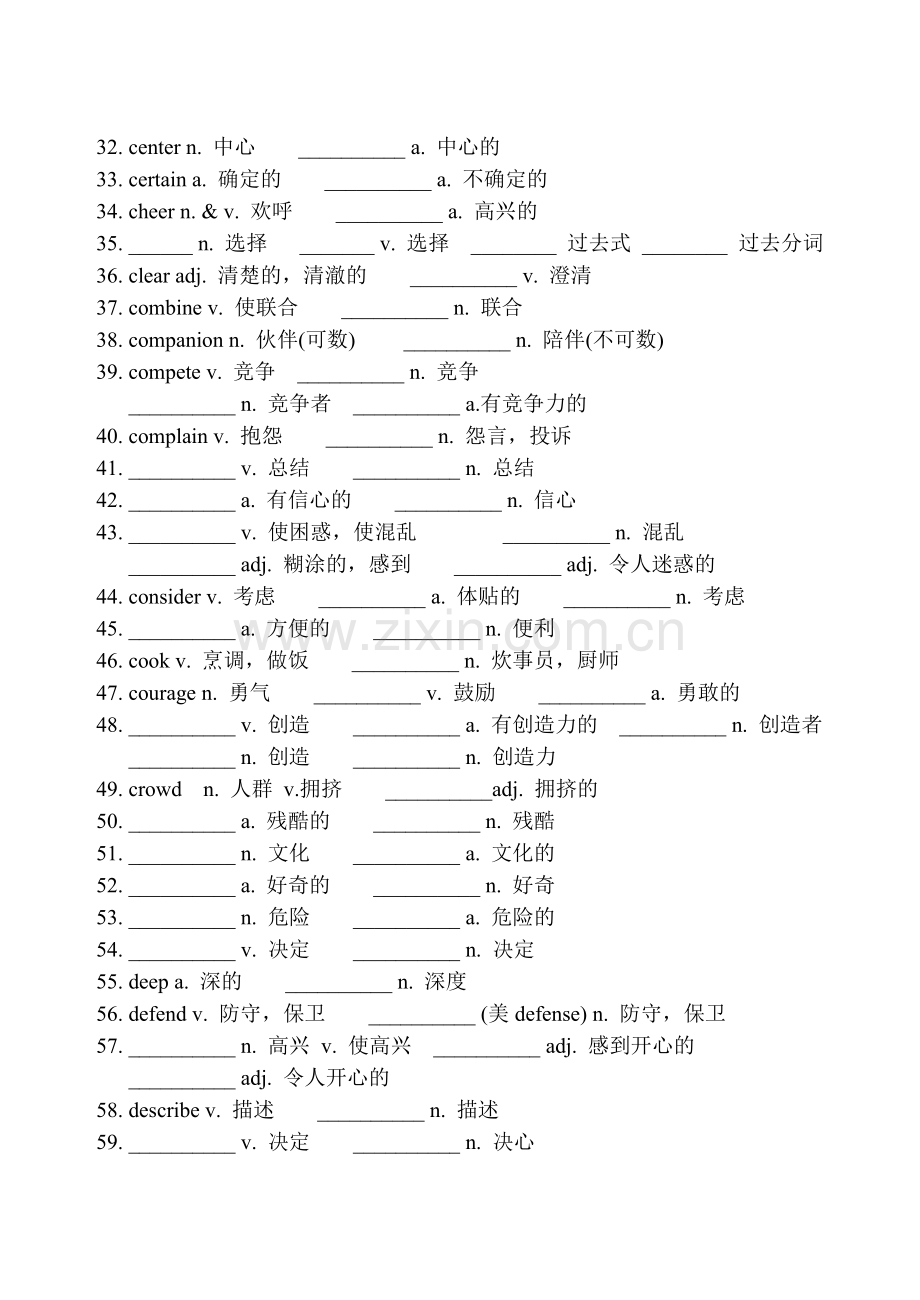 高中英语247组重要单词变形 (2).docx_第2页