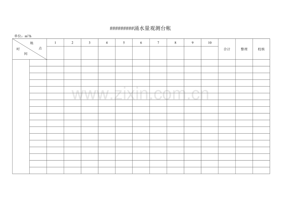 煤矿水文地质台帐.doc_第2页