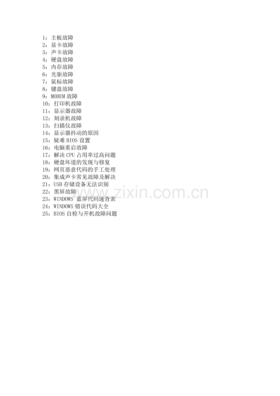 简单电脑故障排除.doc_第1页