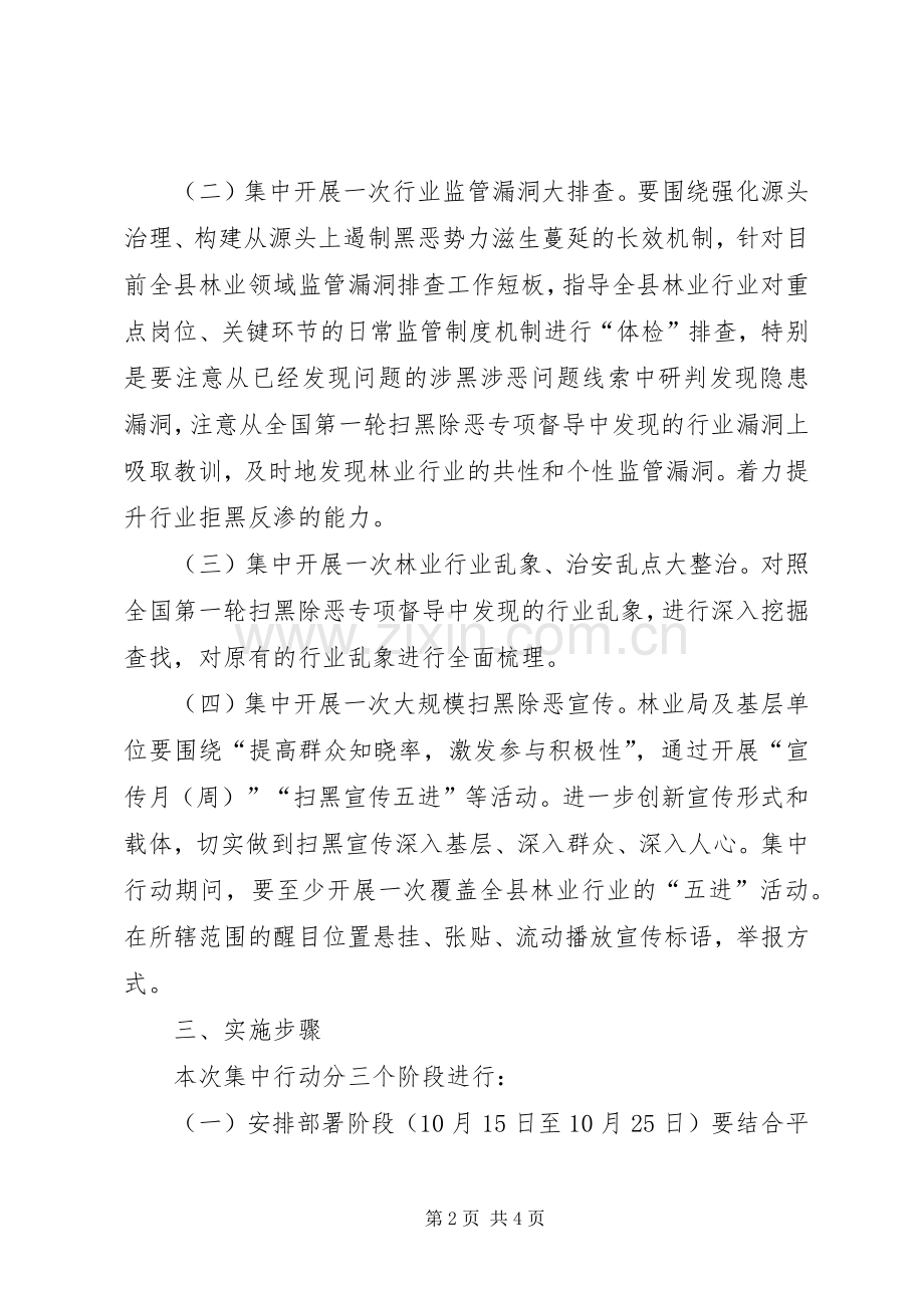 扫黑除恶“四个一”集中行动实施方案.docx_第2页