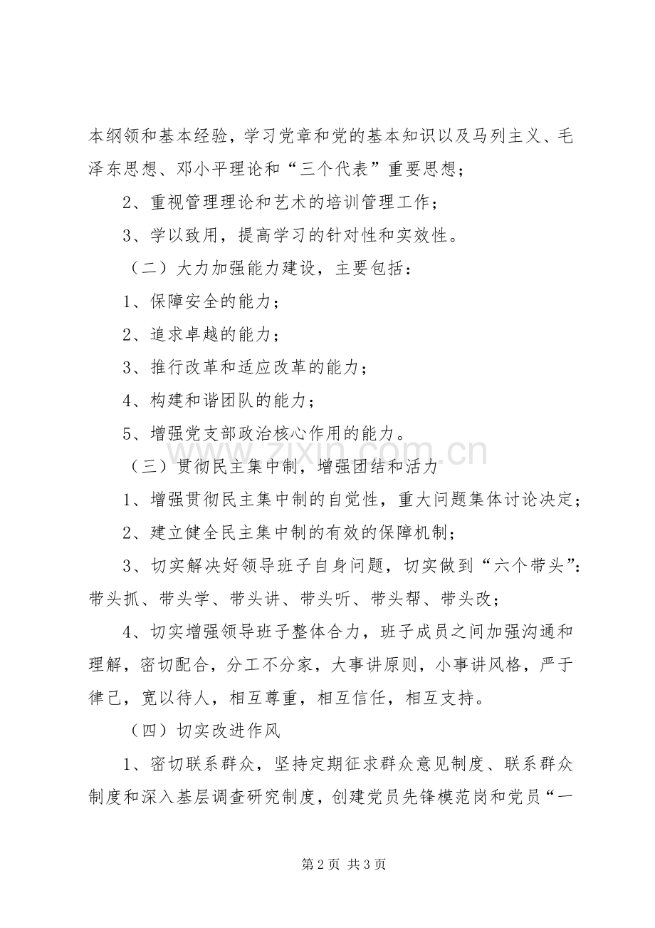 综保部创建四好领导班子实施方案.docx_第2页