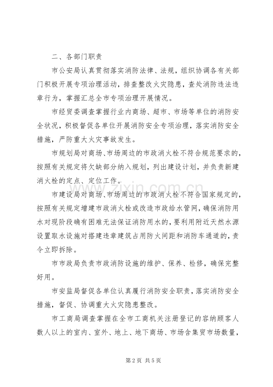 全市商场市场消防安全专项治理活动方案 (2).docx_第2页