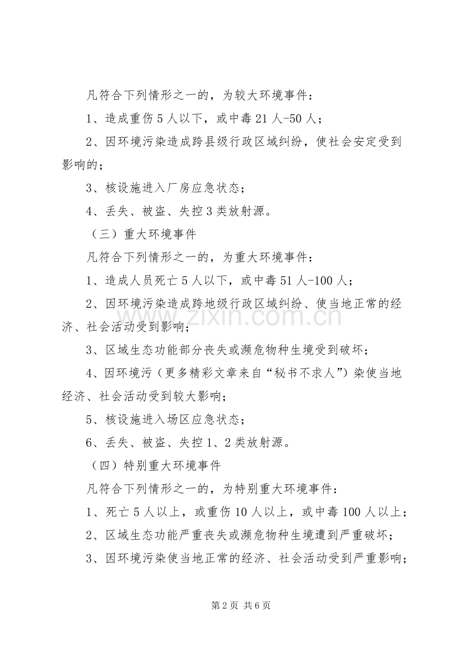 XX市环境监察支队突发环境事件应急预案.docx_第2页