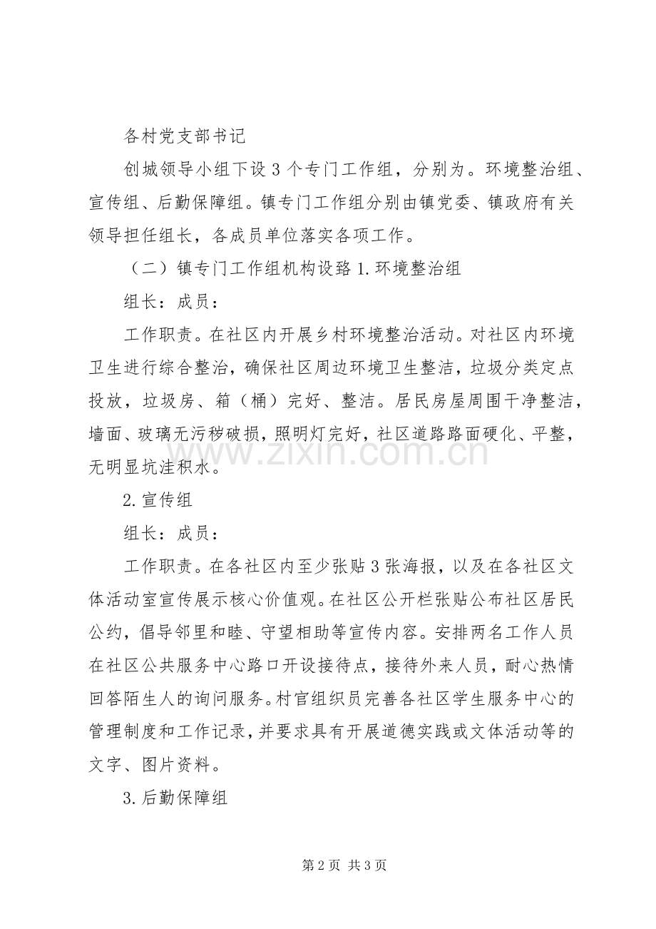 创建全国文明城市工作方案.docx_第2页