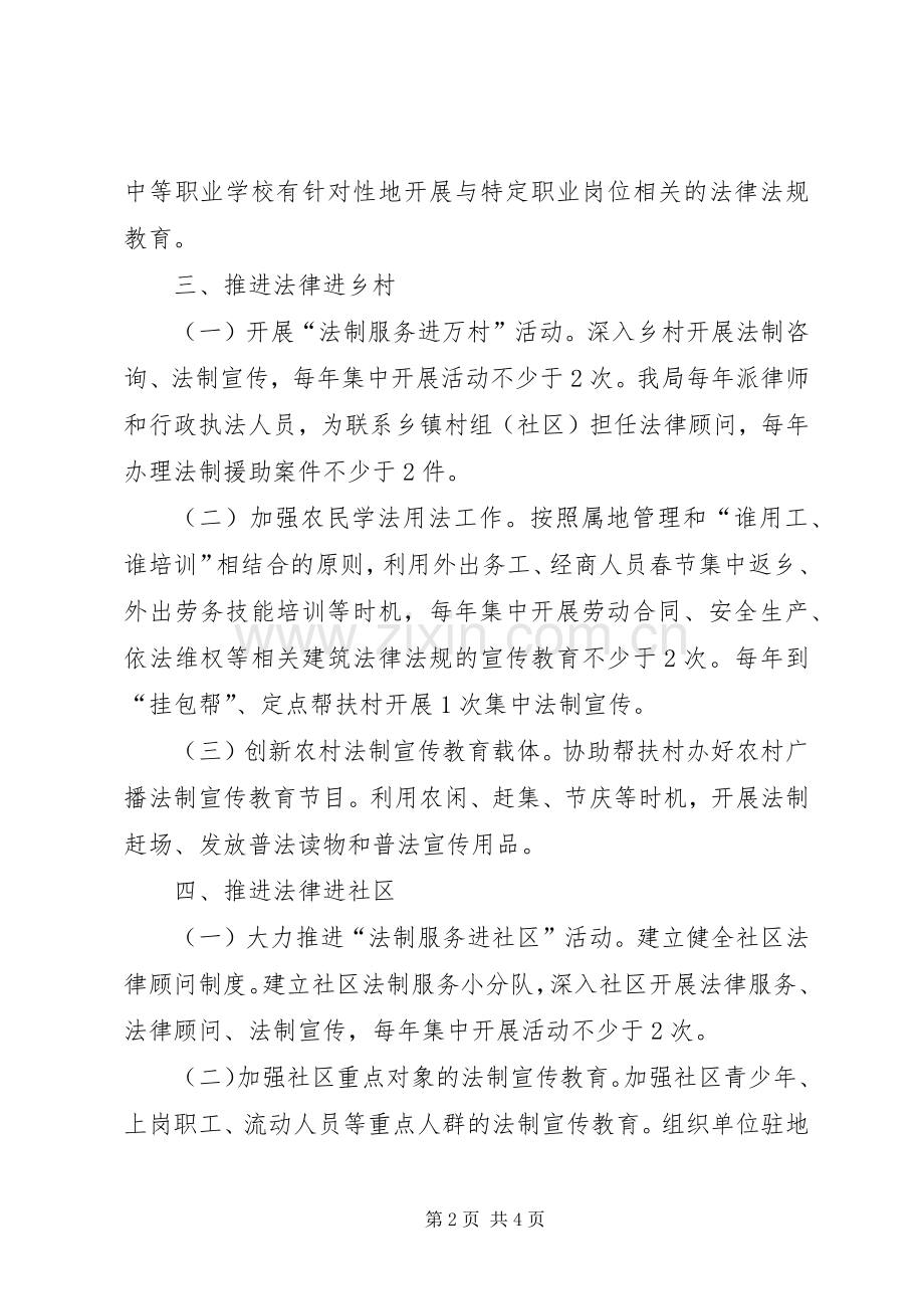 城建局法律七进工作实施方案.docx_第2页