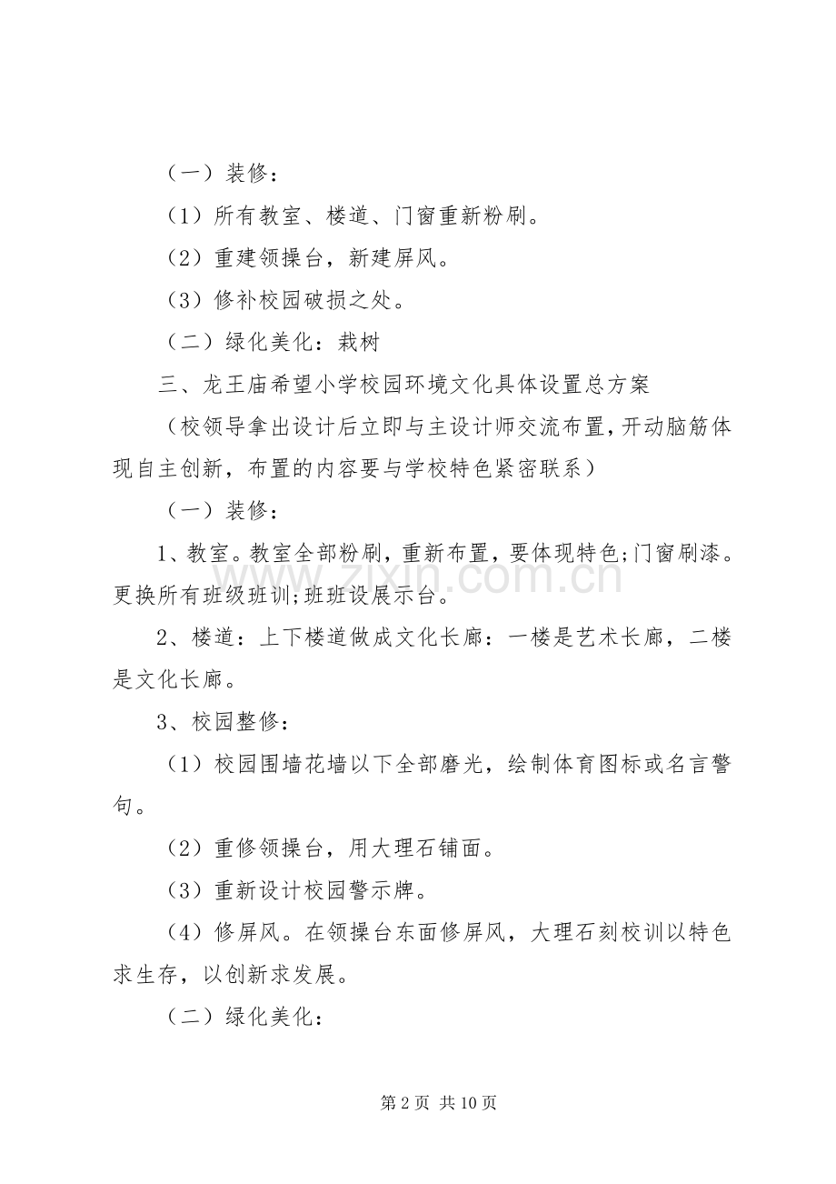 学校环境文化建设工作实施方案.docx_第2页