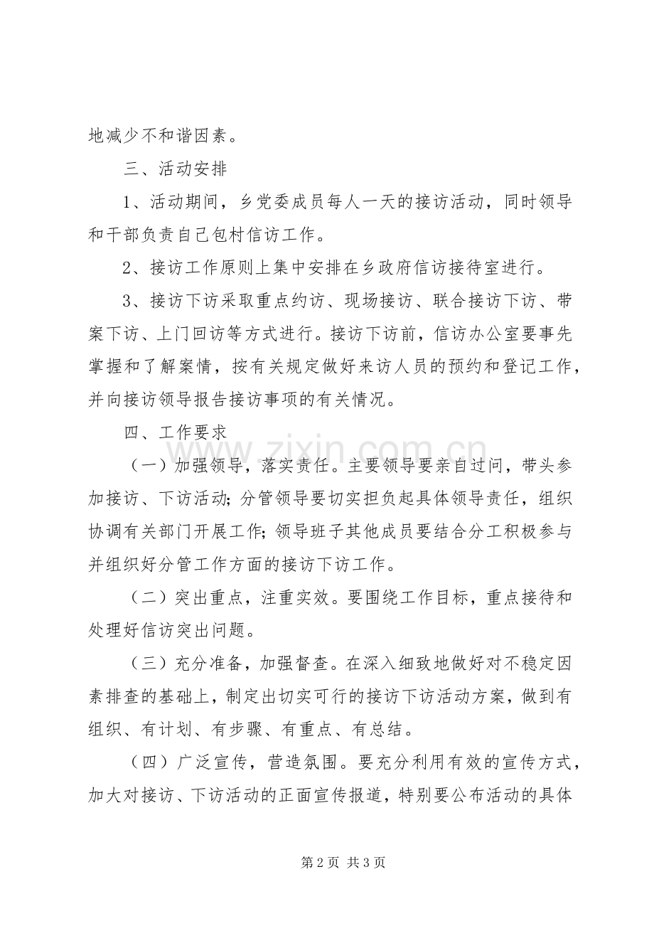 XX年领导干部接访下访工作实施方案.docx_第2页