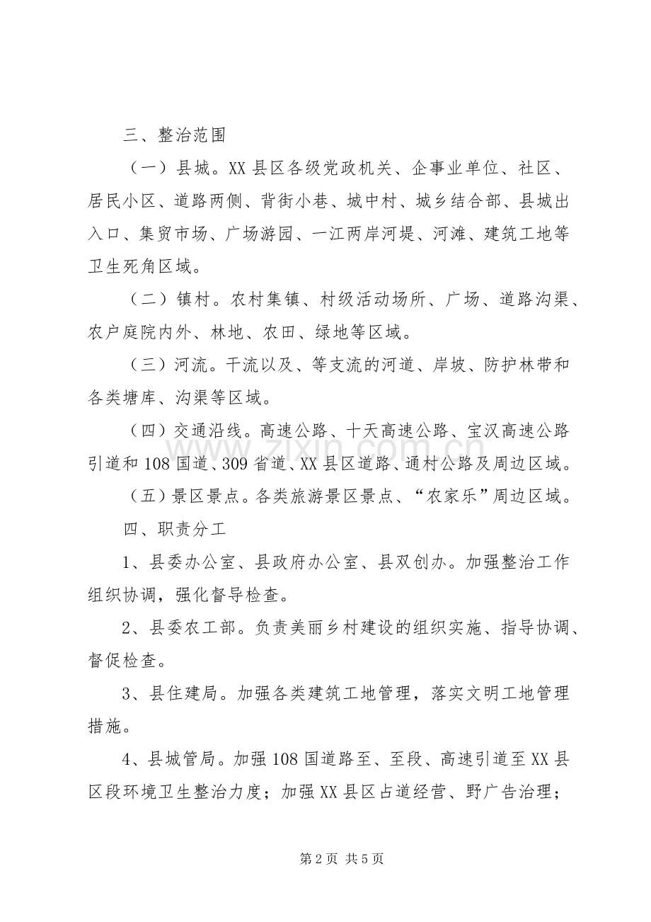 城乡环境卫生专项整治工作实施方案.docx_第2页