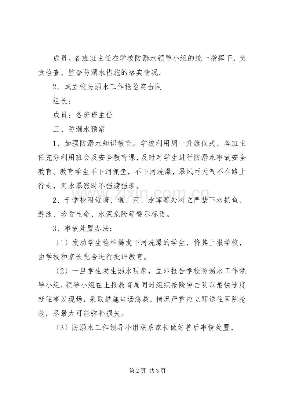 学校防溺水工作应急处置预案.docx_第2页