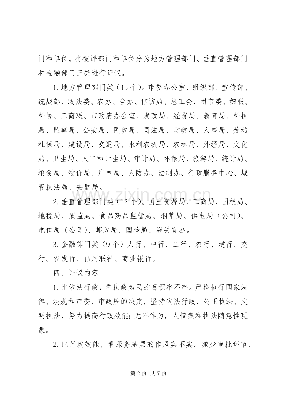 市“千人评议机关”活动方案 .docx_第2页