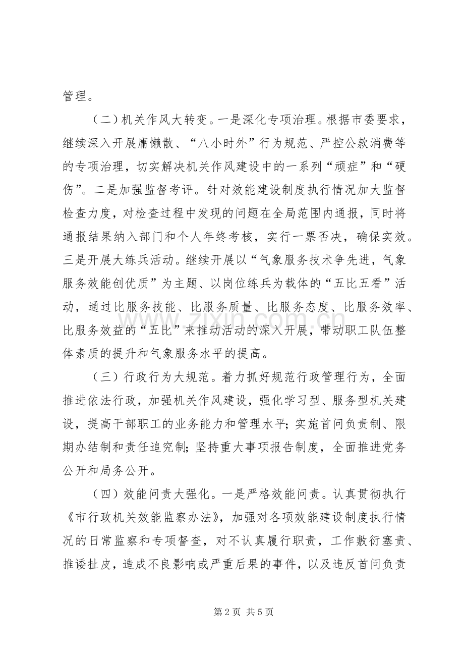 气象部门服务机关效能方案.docx_第2页