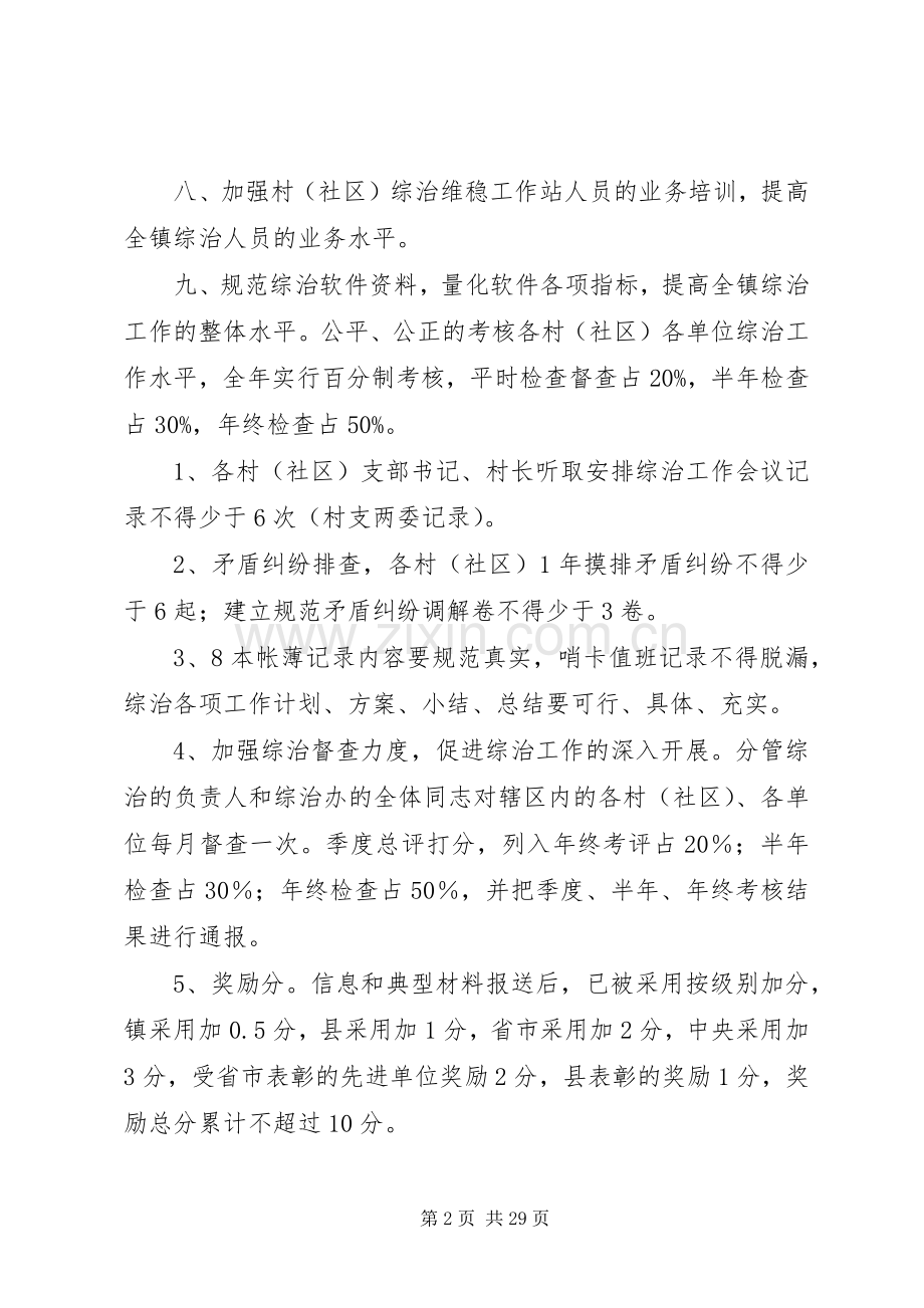 镇政府综治维稳工作实施方案.docx_第2页