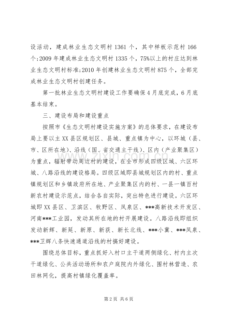 林业生态文明村建设方案.docx_第2页