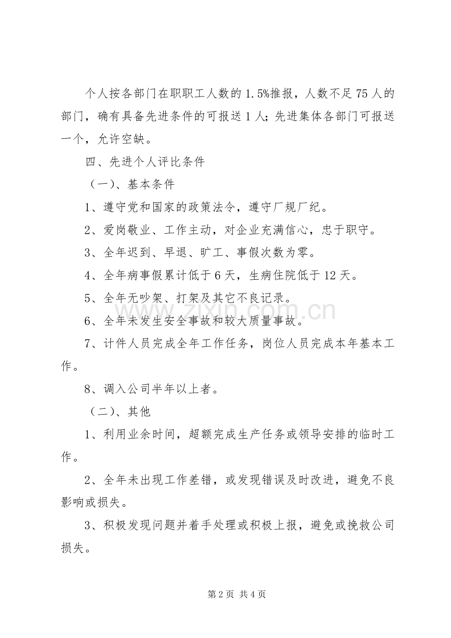 年度先进集体先进个人评比实施方案.docx_第2页