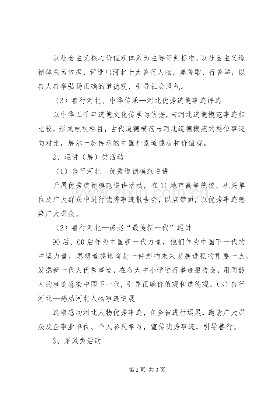 “善行河北、美在校园”主题道德活动实施方案 .docx_第2页