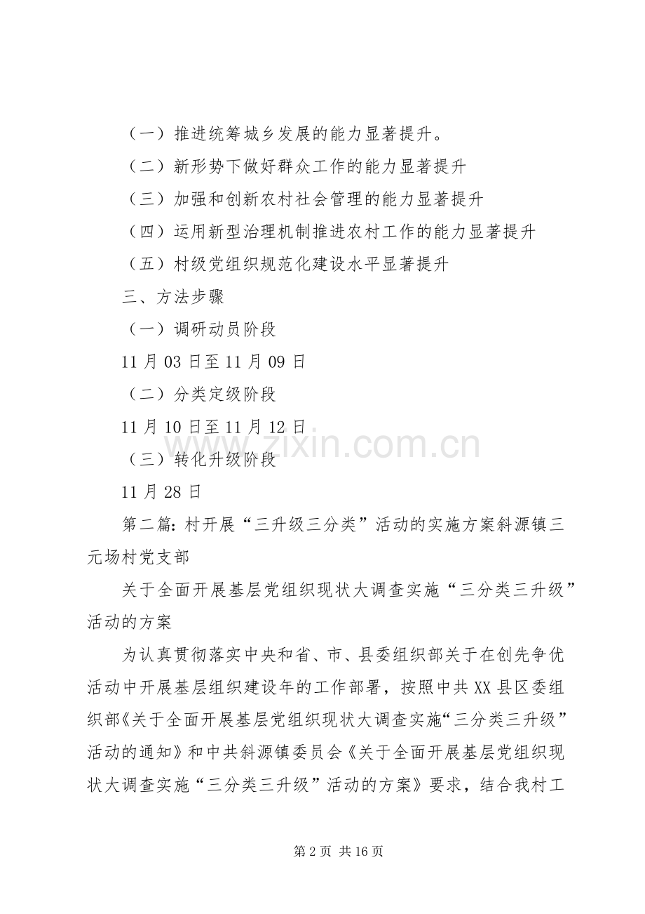 五津镇临江村党组织展开“三分类三升级”活动方案.docx_第2页