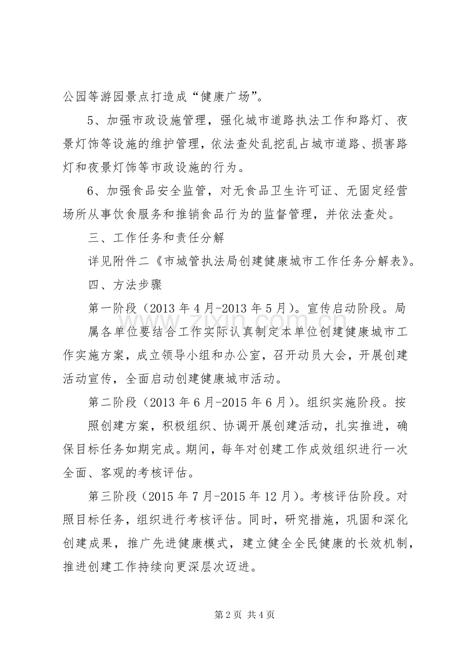城管局健康城市创建实施方案.docx_第2页