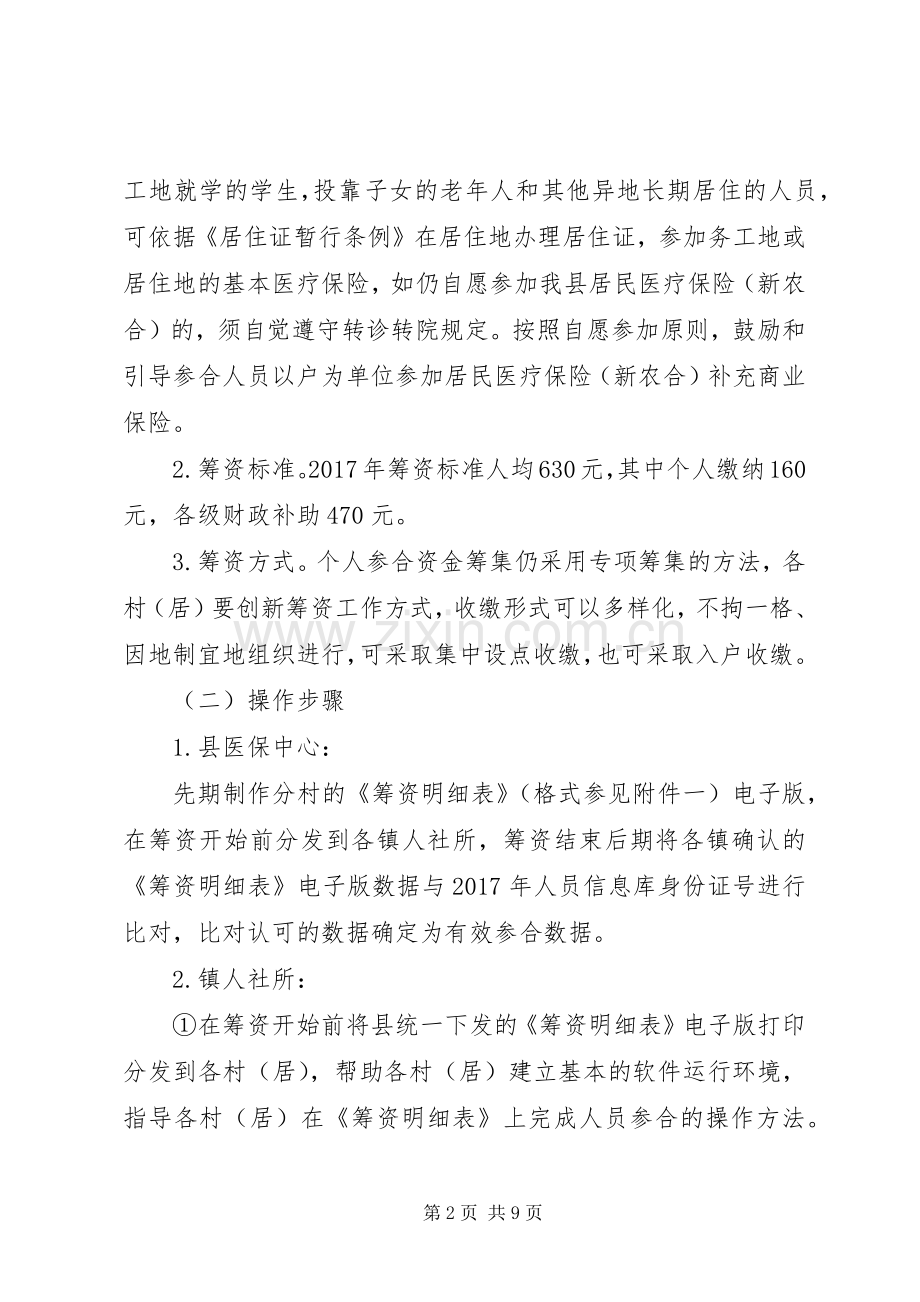 居民医疗保险资金筹集方案.docx_第2页