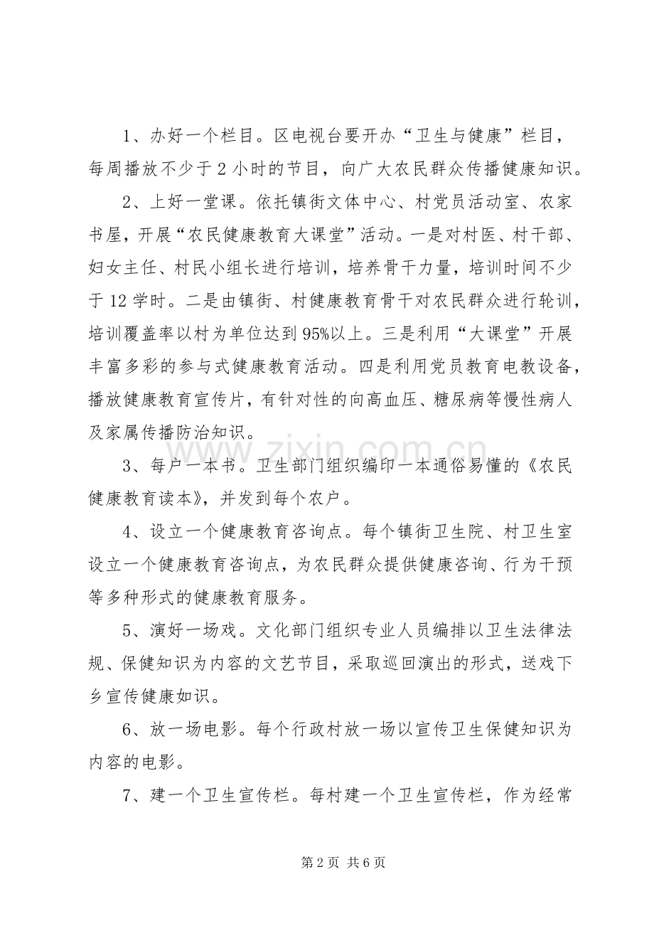 农民健康教育工程方案.docx_第2页