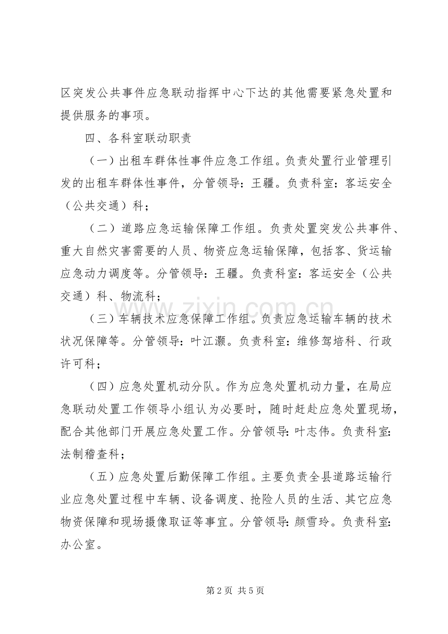 道路运输应急联动处置实施方案.docx_第2页