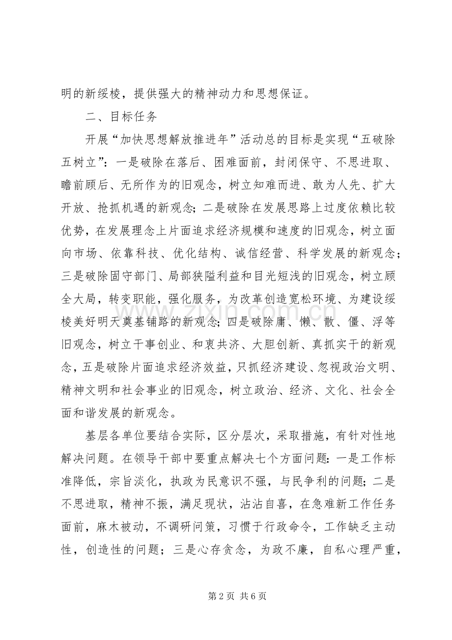 [“加快思想解放推进年”活动方案]推进方案.docx_第2页