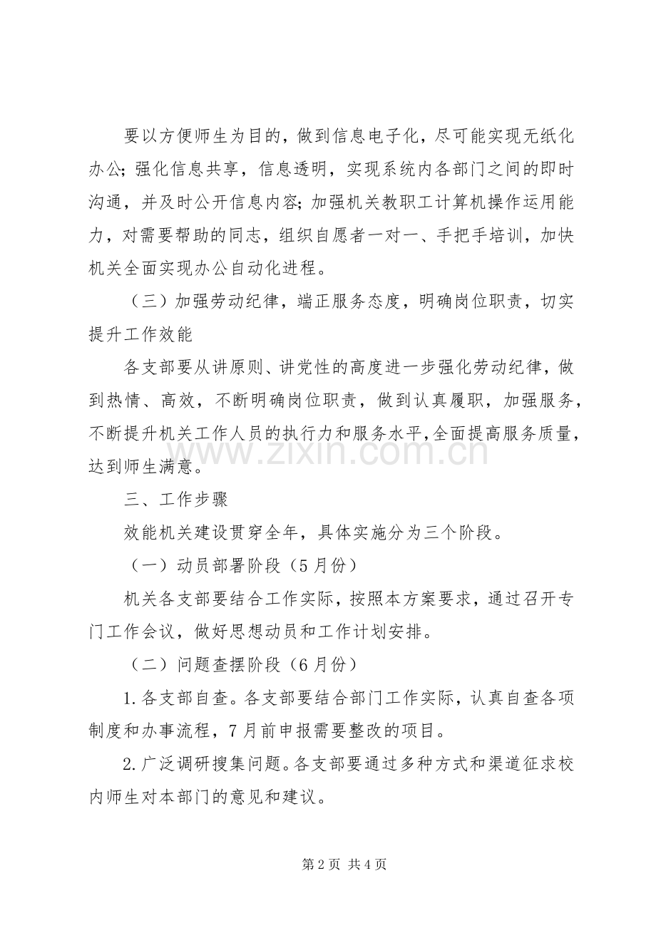 加强效能机关建设工作实施方案.docx_第2页