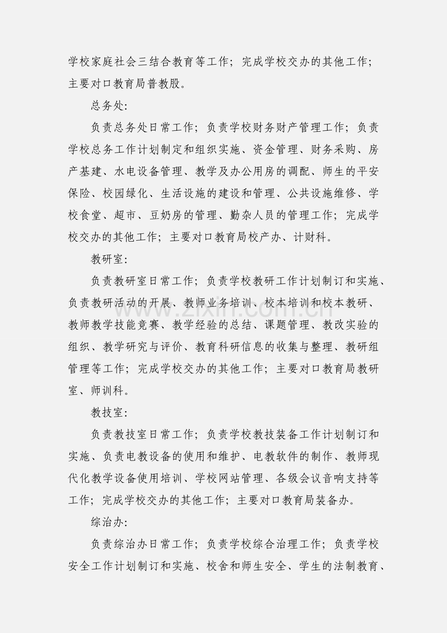 处室职责 Microsoft Word 文档.docx_第2页