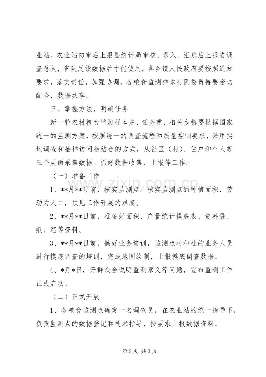 镇涉农粮食监测工作方案.docx_第2页