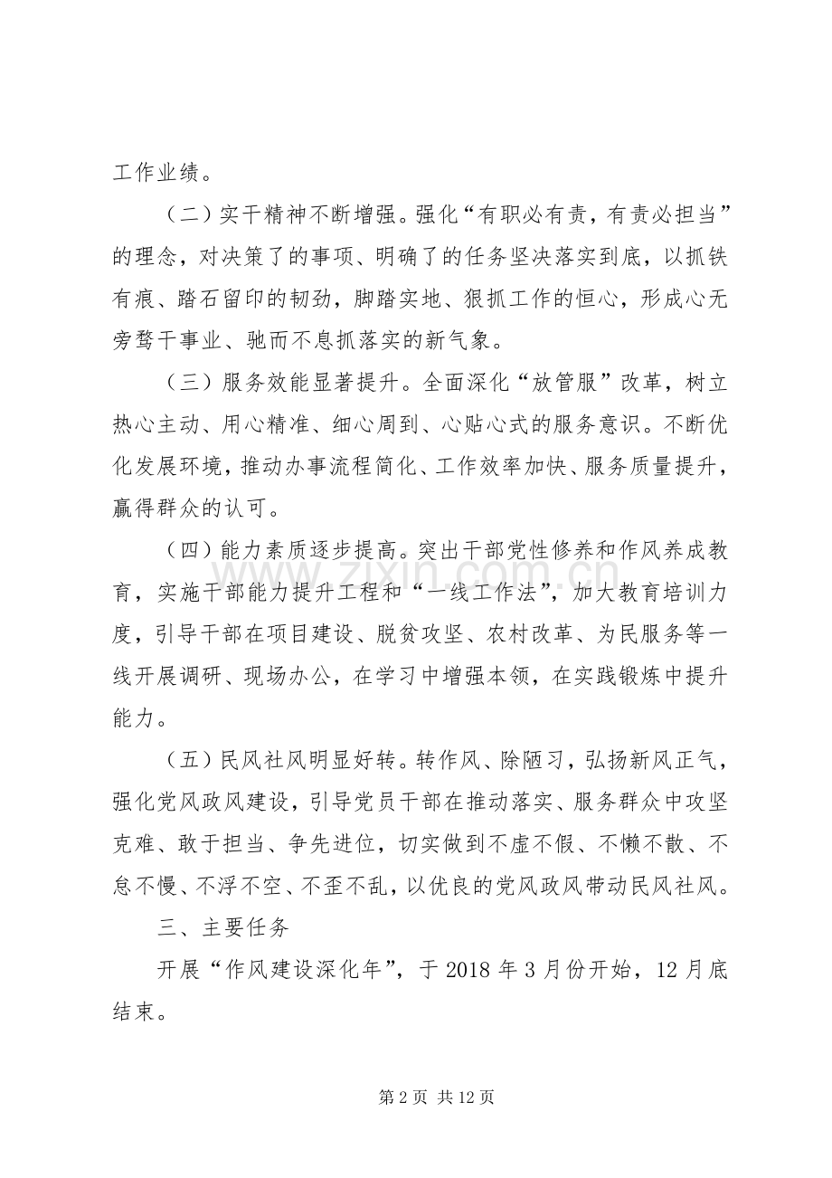 乡镇“作风建设深化年”活动实施方案.docx_第2页