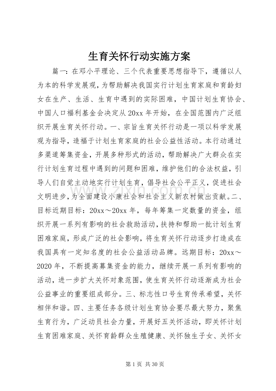 生育关怀行动方案.docx_第1页
