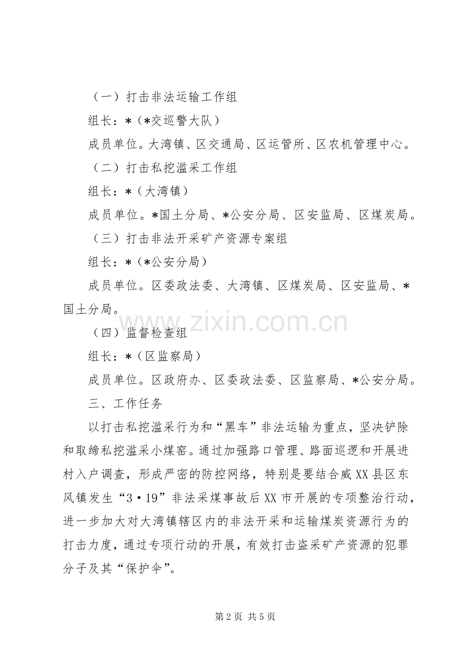 区打击非法开采和运输矿产行动实施方案.docx_第2页