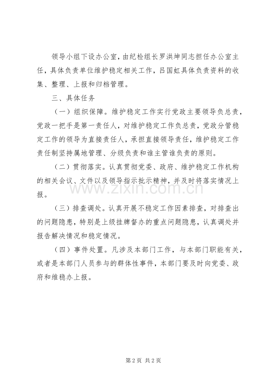 食药监督管理局维护稳定工作方案.docx_第2页