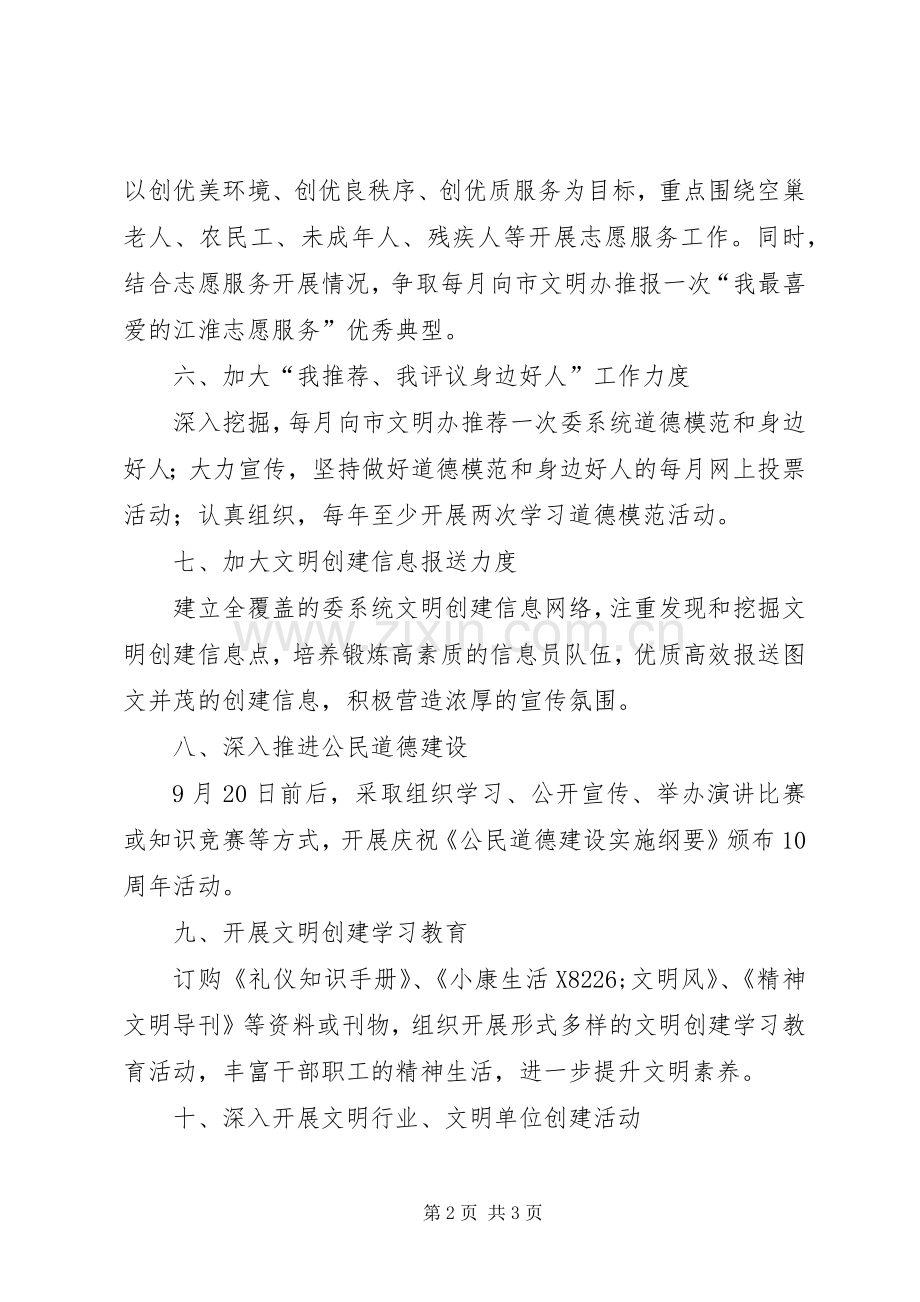住建局文明创建指导实施方案.docx_第2页
