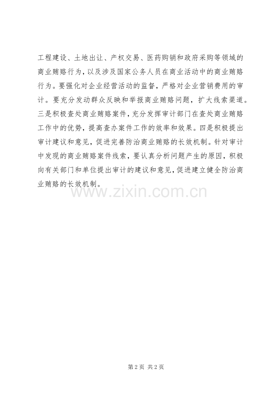 审计部门制定治理商业贿赂专项工作方案.docx_第2页