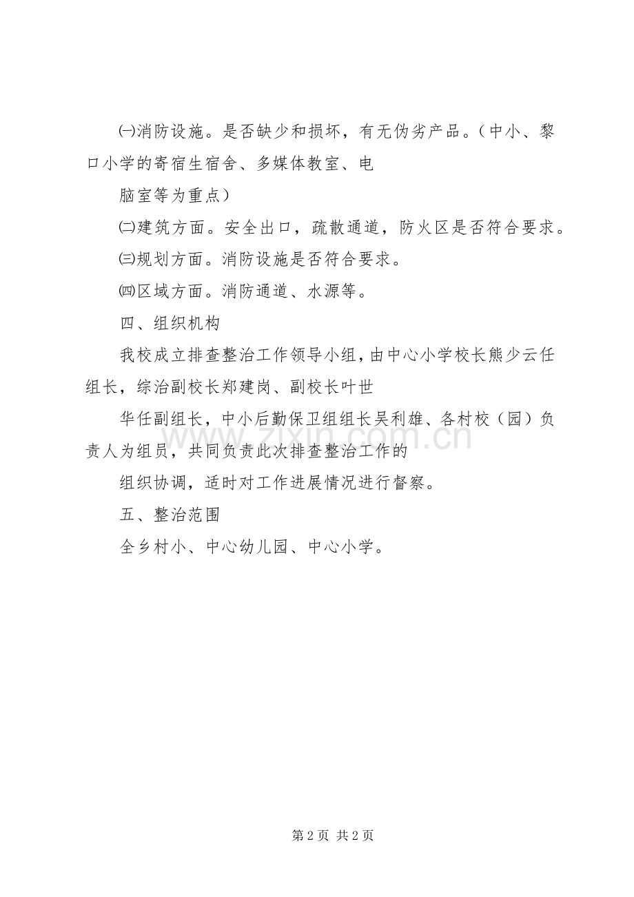 学校园火灾隐患排查制度实施报告方案.docx_第2页