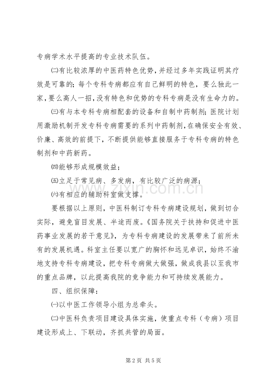 上海特色中医专科建设实施方案 .docx_第2页