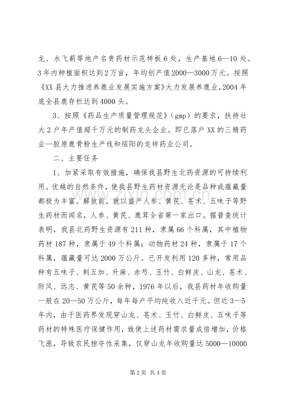县北药开发工作方案 .docx_第2页